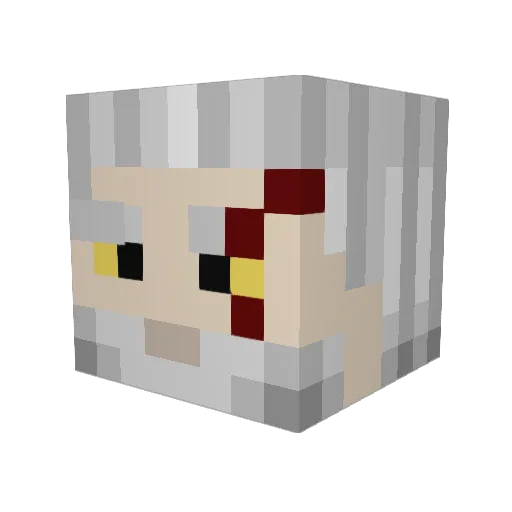 talheim09 Minecraft avatar head, 3D render