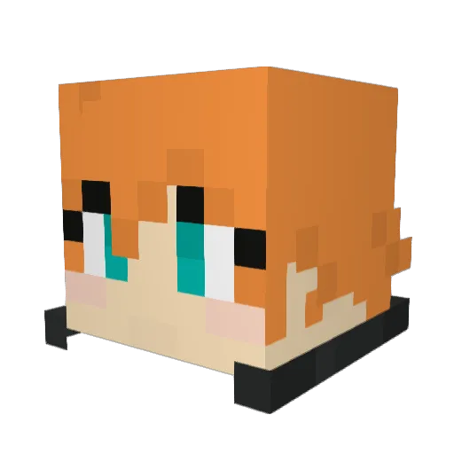 taliamspencer Minecraft avatar head, 3D render