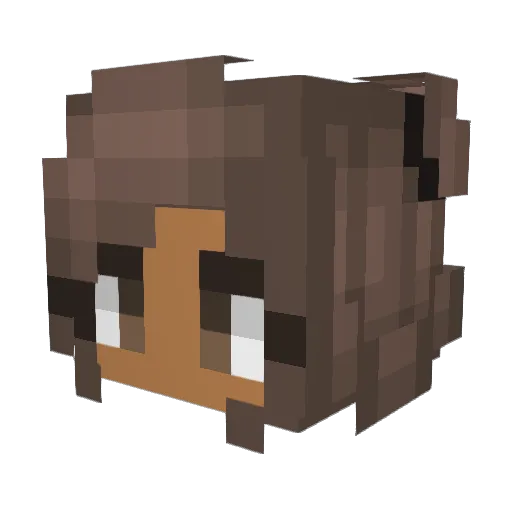 taliashelby Minecraft avatar head, 3D render