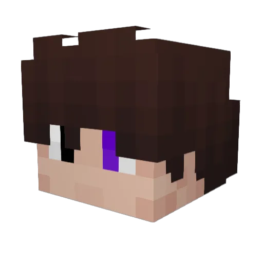 talib6n Minecraft avatar head, 3D render