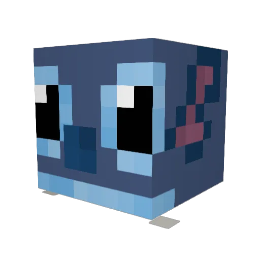 talinaa Minecraft avatar head, 3D render