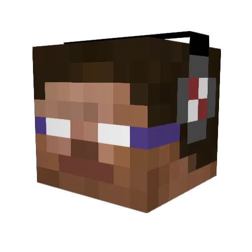 taliour Minecraft avatar head, 3D render