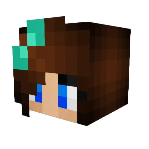 talisa100 Minecraft avatar head, 3D render