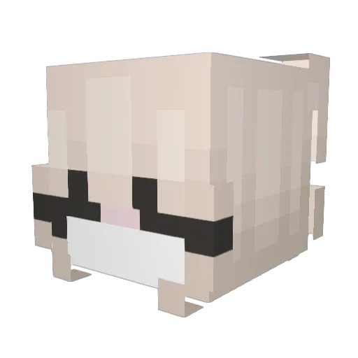 talkdown Minecraft avatar head, 3D render