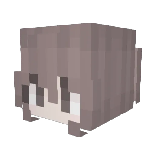 talkes Minecraft avatar head, 3D render