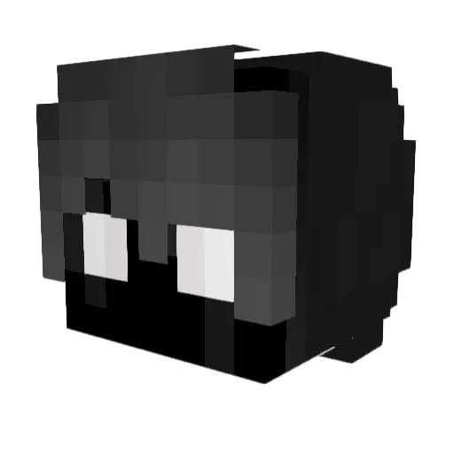 talkingelefant Minecraft avatar head, 3D render