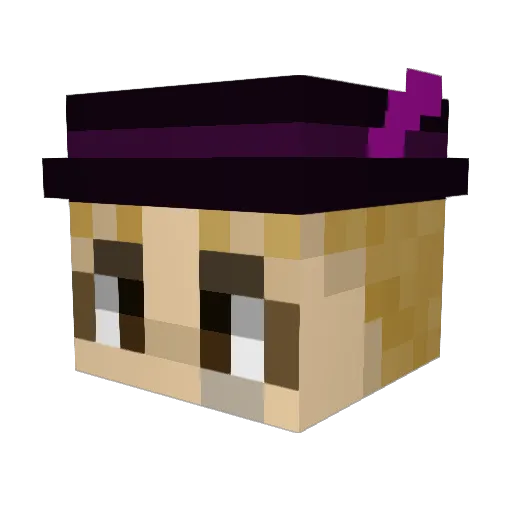 talkmemetome Minecraft avatar head, 3D render