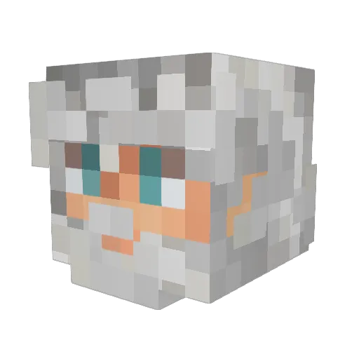 talkynath Minecraft avatar head, 3D render