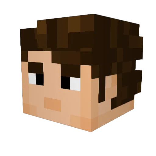 tallbigtree Minecraft avatar head, 3D render