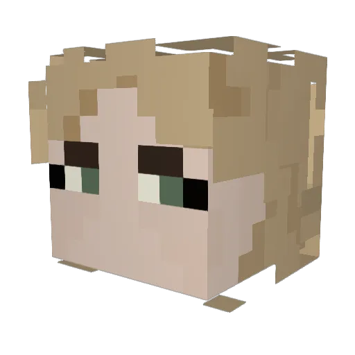 tallestlemon Minecraft avatar head, 3D render
