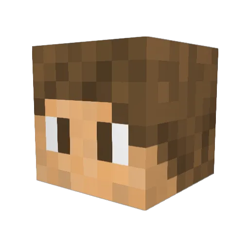 tallesxlo Minecraft avatar head, 3D render