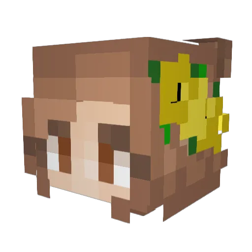 talliepend Minecraft avatar head, 3D render