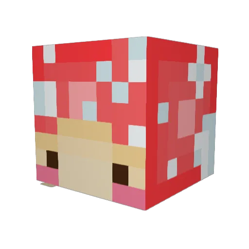 tallkneea Minecraft avatar head, 3D render