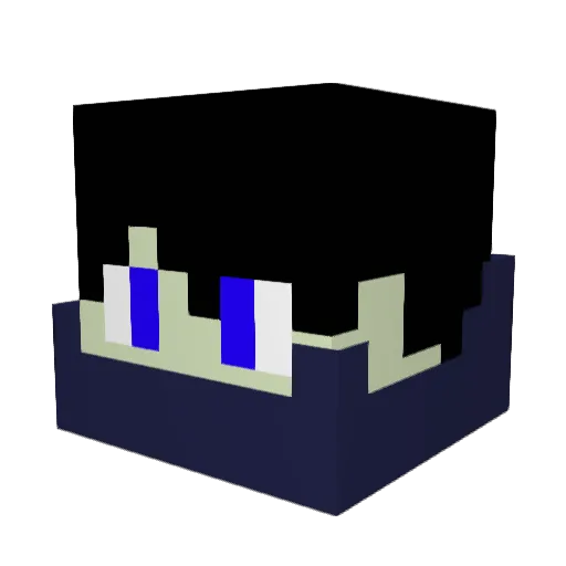 tallzzss Minecraft avatar head, 3D render