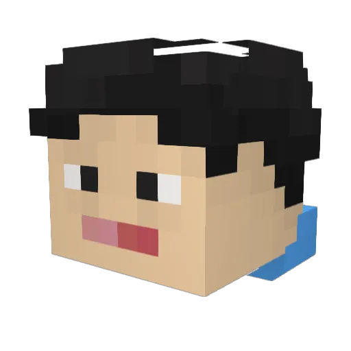 talmohhhhh Minecraft avatar head, 3D render