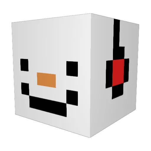 talmojjang Minecraft avatar head, 3D render