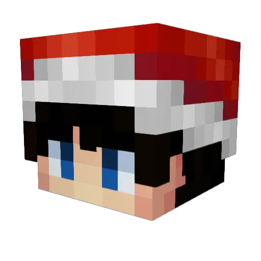 talongosu Minecraft avatar head, 3D render