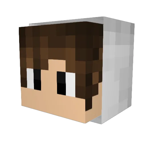 taltukaa Minecraft avatar head, 3D render