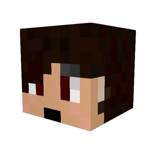 tam0011 Minecraft avatar head, 3D render