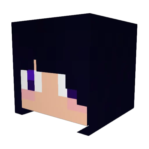 tama5ro Minecraft avatar head, 3D render