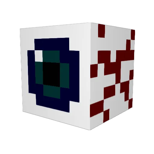 tama_marimo Minecraft avatar head, 3D render