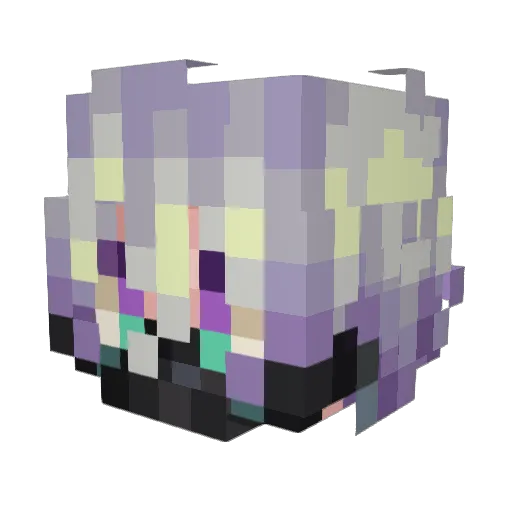 tamagaurr Minecraft avatar head, 3D render