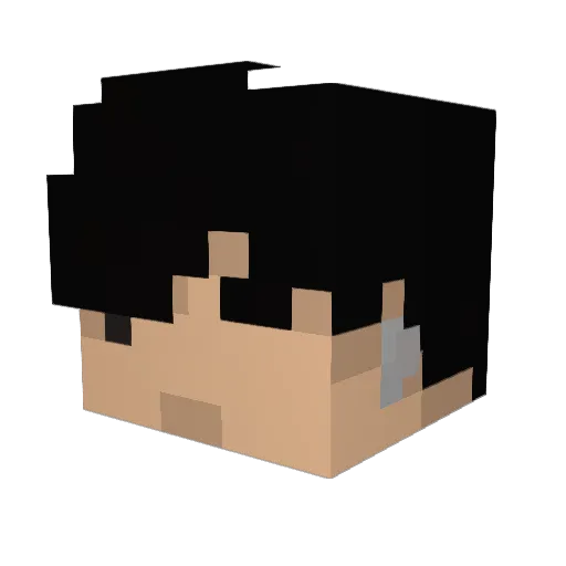tamago_mania Minecraft avatar head, 3D render