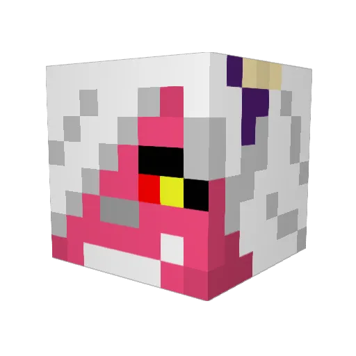 tamagomaaaan Minecraft avatar head, 3D render