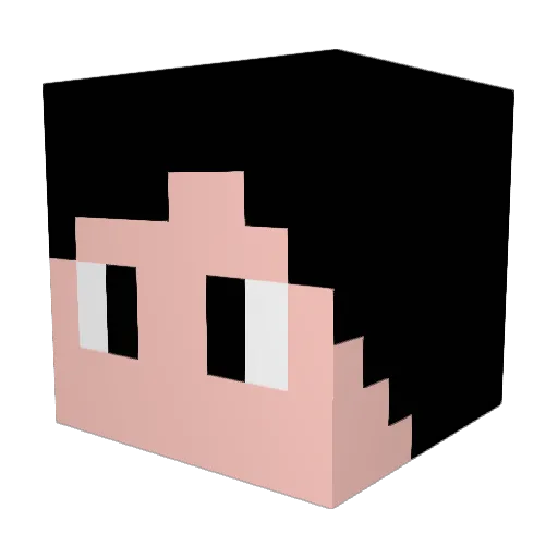 tamagoyakia Minecraft avatar head, 3D render