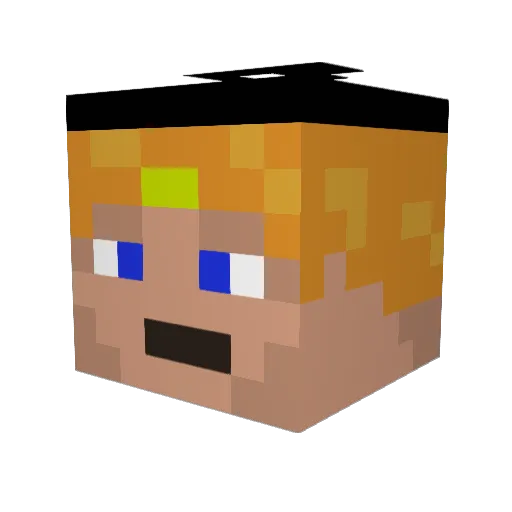 tamama12345 Minecraft avatar head, 3D render