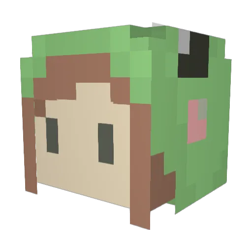 tamano_tmn Minecraft avatar head, 3D render