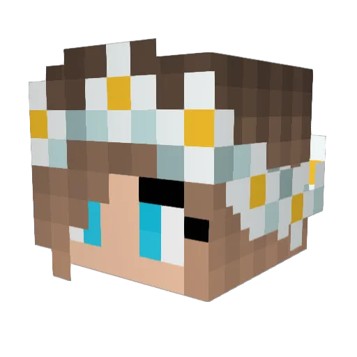 tamarcraft008 Minecraft avatar head, 3D render