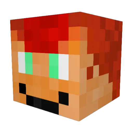 tamasnagy Minecraft avatar head, 3D render