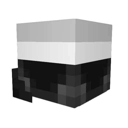 tamayCW Minecraft avatar head, 3D render