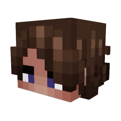 tamerq Minecraft avatar head, 3D render