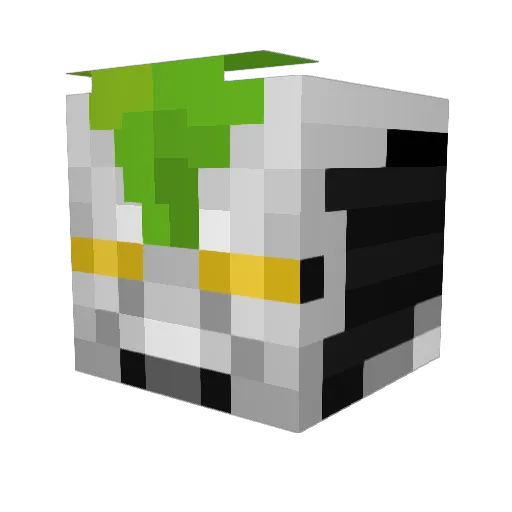 tamezouZ Minecraft avatar head, 3D render