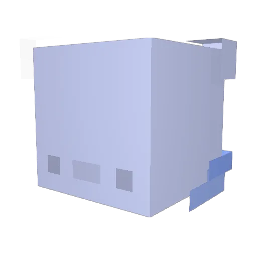 tami_6 Minecraft avatar head, 3D render