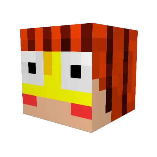 tamiharu Minecraft avatar head, 3D render