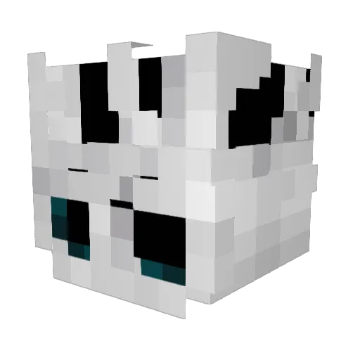 tamikw Minecraft avatar head, 3D render