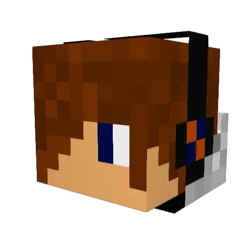 tamoom6 Minecraft avatar head, 3D render