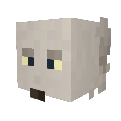 tamponiys Minecraft avatar head, 3D render