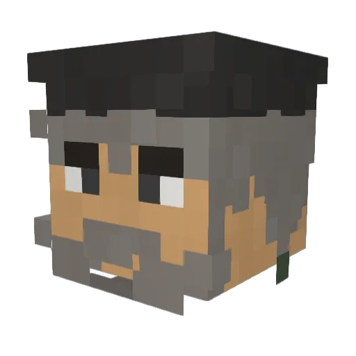 tamrab Minecraft avatar head, 3D render