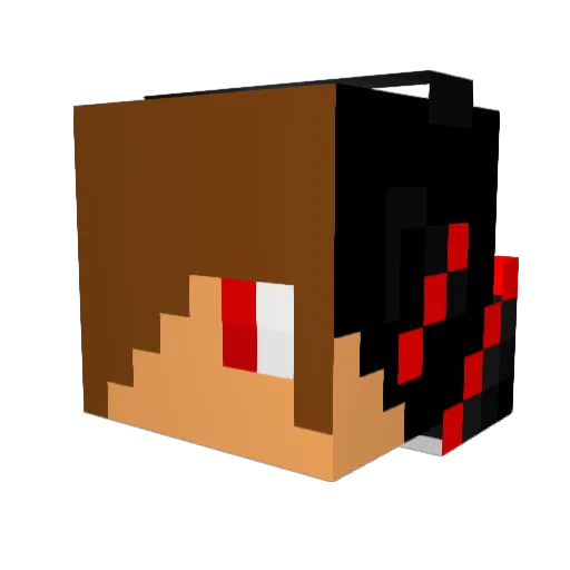 tamrone Minecraft avatar head, 3D render