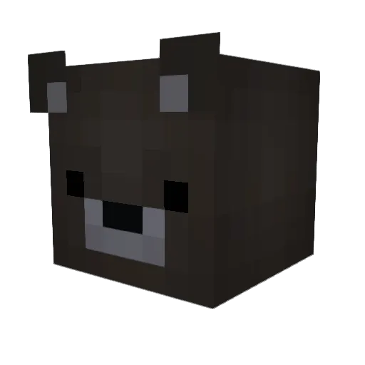 tamuoji Minecraft avatar head, 3D render