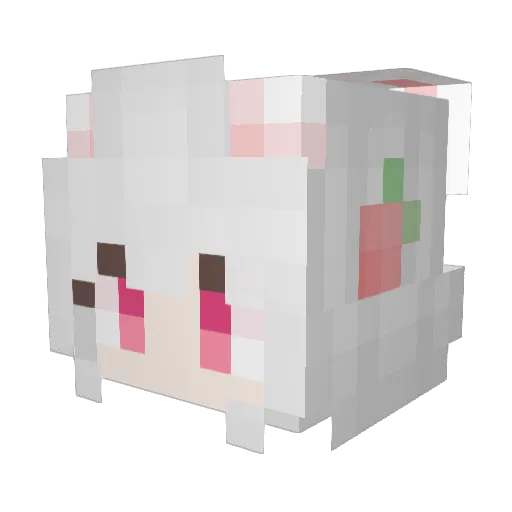 tamya Minecraft avatar head, 3D render