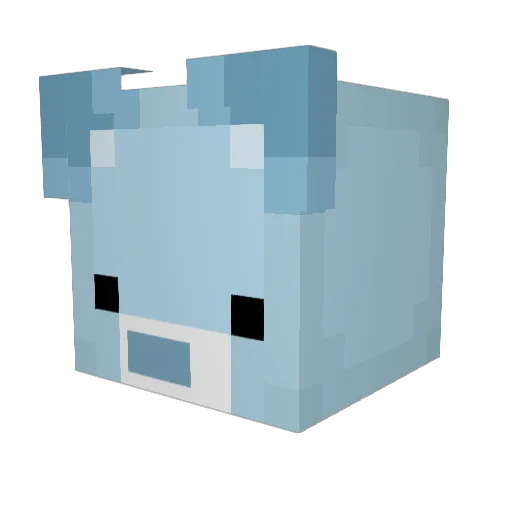 tanabanan Minecraft avatar head, 3D render