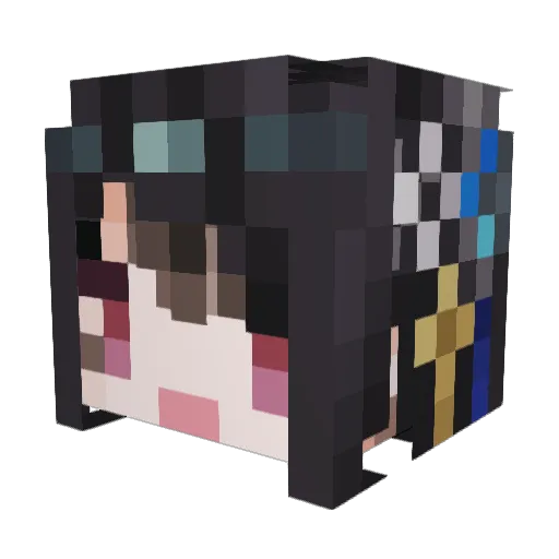 tanalilas_ Minecraft avatar head, 3D render