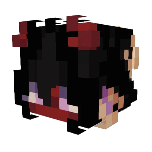 tananoho Minecraft avatar head, 3D render