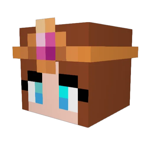 tanarist Minecraft avatar head, 3D render