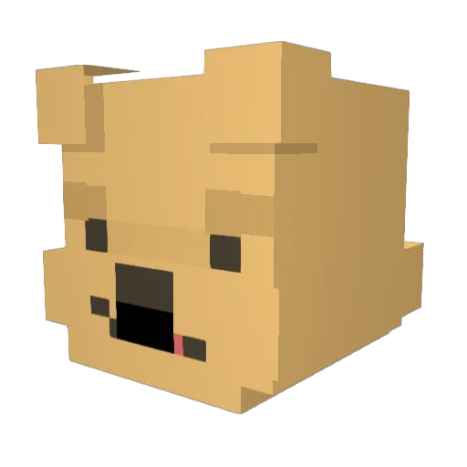tancy_ Minecraft avatar head, 3D render